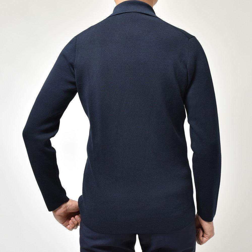 FILIPPO DE LAURENTIIS(フィリッポ デ ローレンティス) コットンミラノリブ6Bダブルニットジャケット RJMLDPT06
