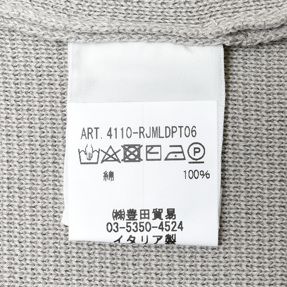 FILIPPO DE LAURENTIIS(フィリッポ デ ローレンティス) コットンミラノリブ6Bダブルニットジャケット RJMLDPT06