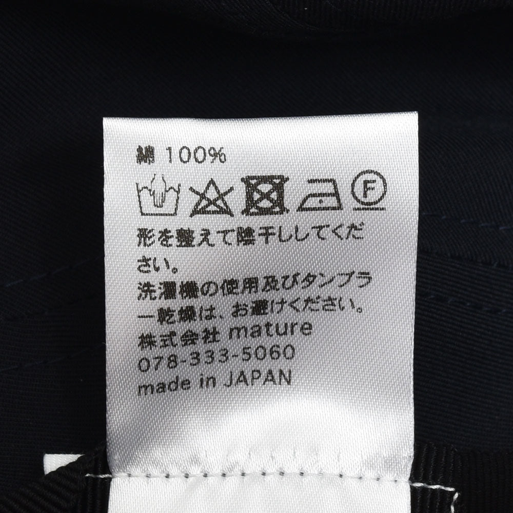 MATURE HA._MIL(マチュアーハ ミル) trainer cap water proof コットン6パネルキャップ MIL-TC1160