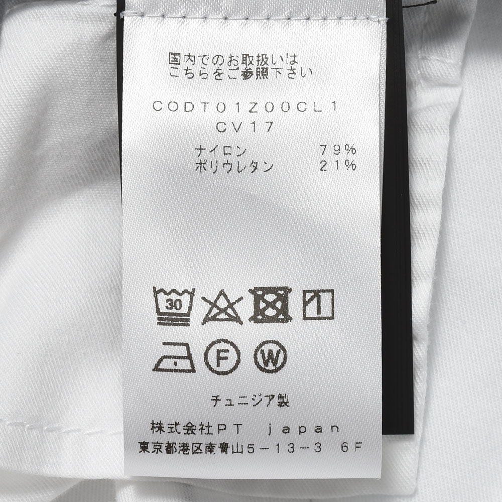PT TORINO ピーティートリノ ナイロン ストレッチ ガーメントダイ ノープリーツ パンツ SUPERSLIM FIT/CV17