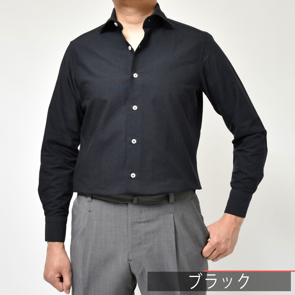 Giannetto(ジャンネット) コットンピンオックスセミワイドカラーシャツ VINCI FIT/146600V81
