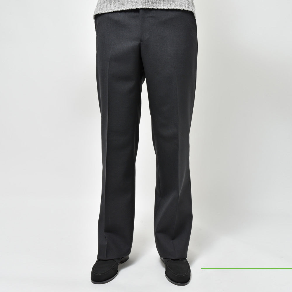HUSBANDS(ハズバンズ) ウールソリッドストレートパンツ H10 PAJD WOBK