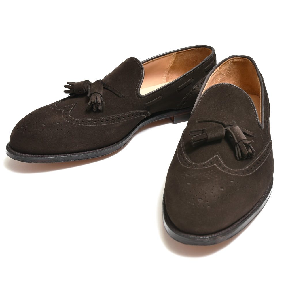 Crockett&Jones(クロケットアンドジョーンズ) LICHFIELD2リッチフィールド2 カーフスエードウィングチップタッセルスリッポン