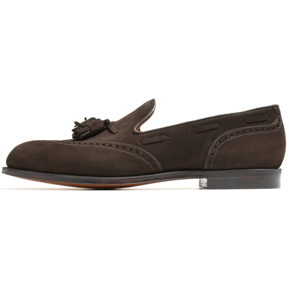 Crockett&Jones(クロケットアンドジョーンズ) LICHFIELD2リッチフィールド2 カーフスエードウィングチップタッセルスリッポン
