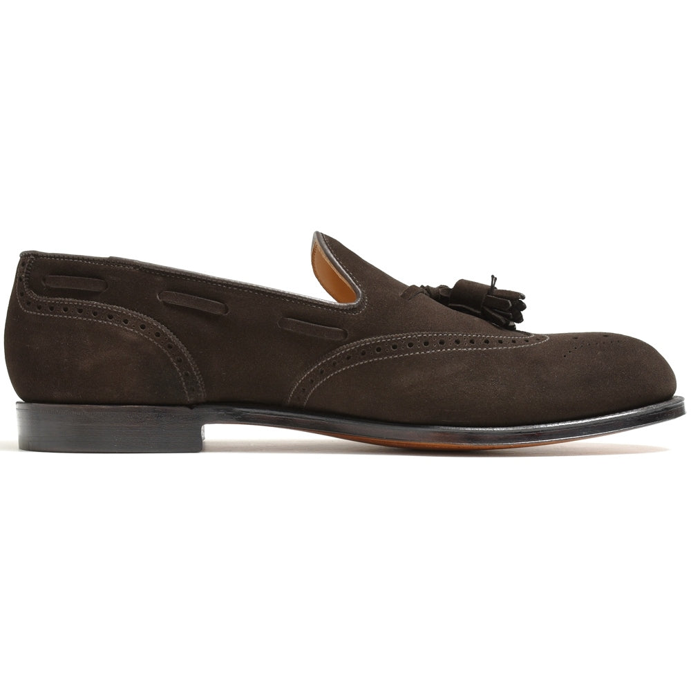 Crockett&Jones(クロケットアンドジョーンズ) LICHFIELD2リッチフィールド2 カーフスエードウィングチップタッセルスリッポン