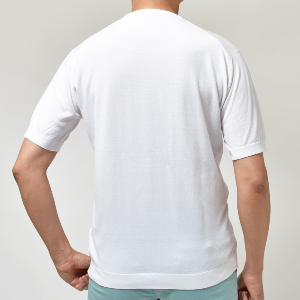 JOHN SMEDLEY ジョンスメドレー BELDEN シーアイランドコットン 30ゲージ クルーネック ニット STANDERD FIT