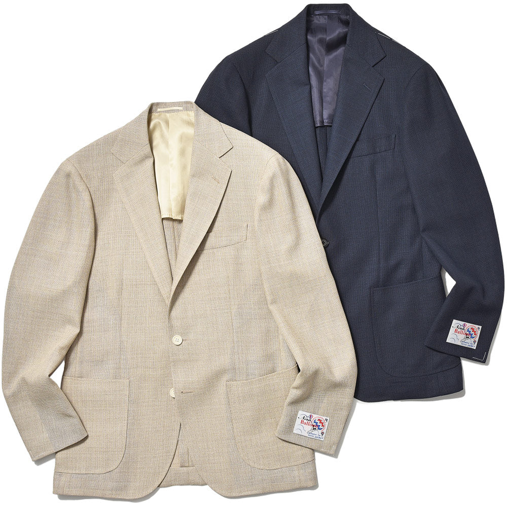 RING JACKET リングヂャケット Balloon バルーン ウール ホップサック シングル3Bジャケット NO-300F