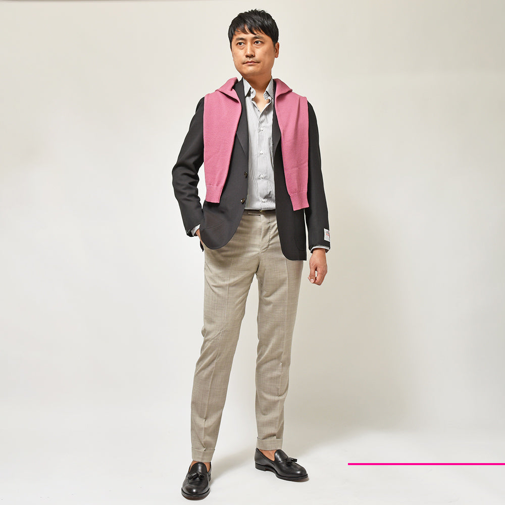 RING JACKET リングヂャケット Balloon バルーン ウール ヘリンボーン シングル3Bジャケット NO-300F