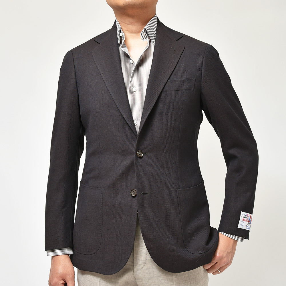 RING JACKET リングヂャケット Balloon バルーン ウール ヘリンボーン シングル3Bジャケット NO-300F