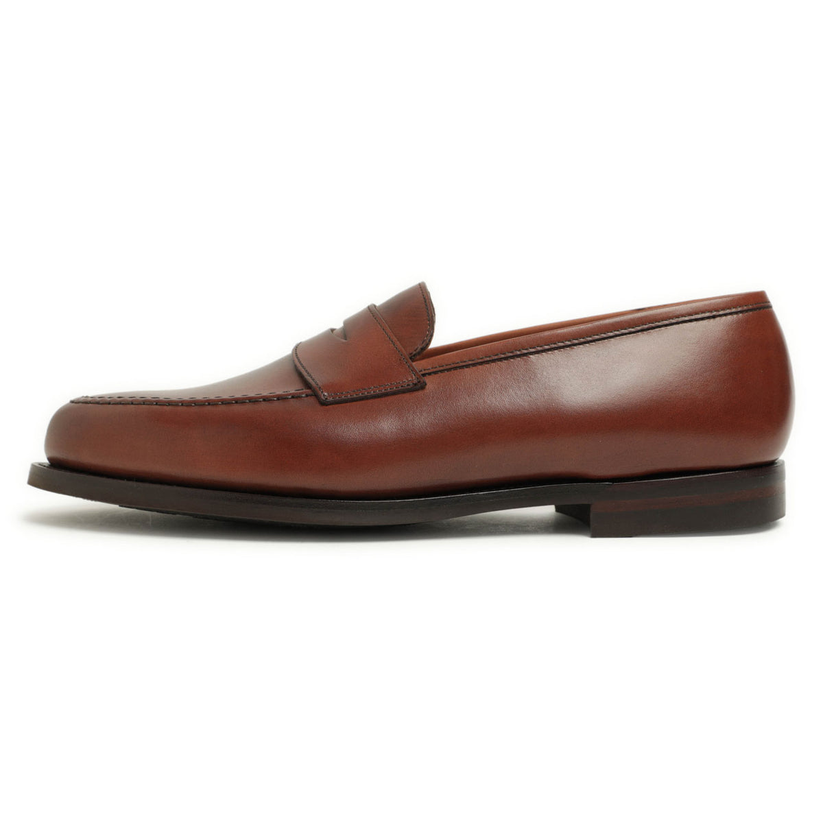 クロケット&ジョーンズ / コイン ローファー スリッポン / BOSTON / 314E / BURNISHED CALF / チェスナット