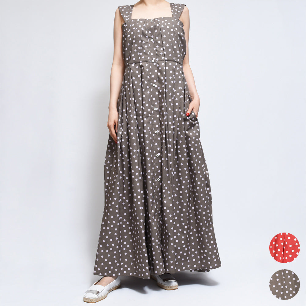 Bagutta(バグッタ)<BR>LIZA/12886 ドット プリーツワンピース