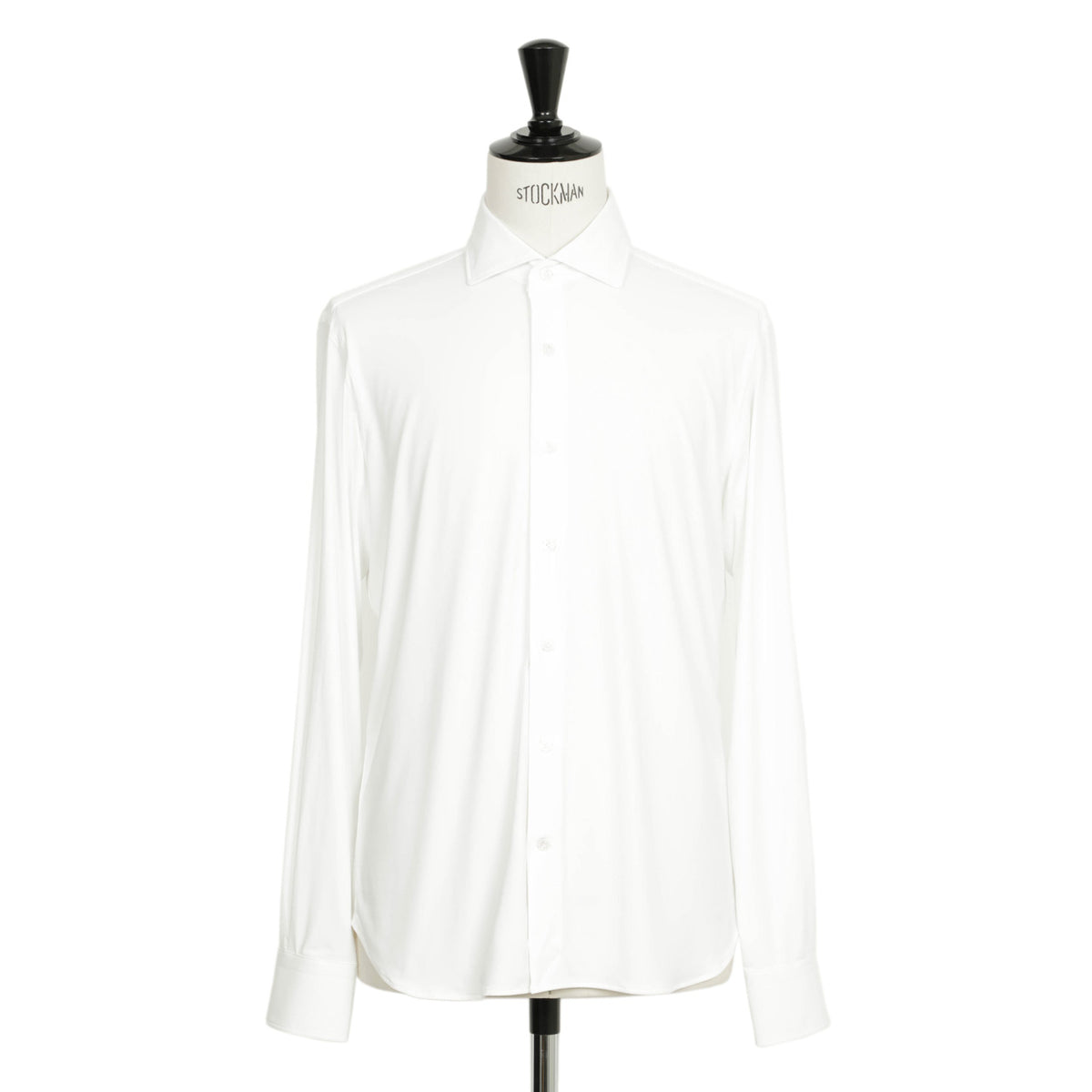 オリアン / ナイロン ストレッチ セミワイドカラー シャツ / ホームケア可能 / Functional Garment / ホワイト