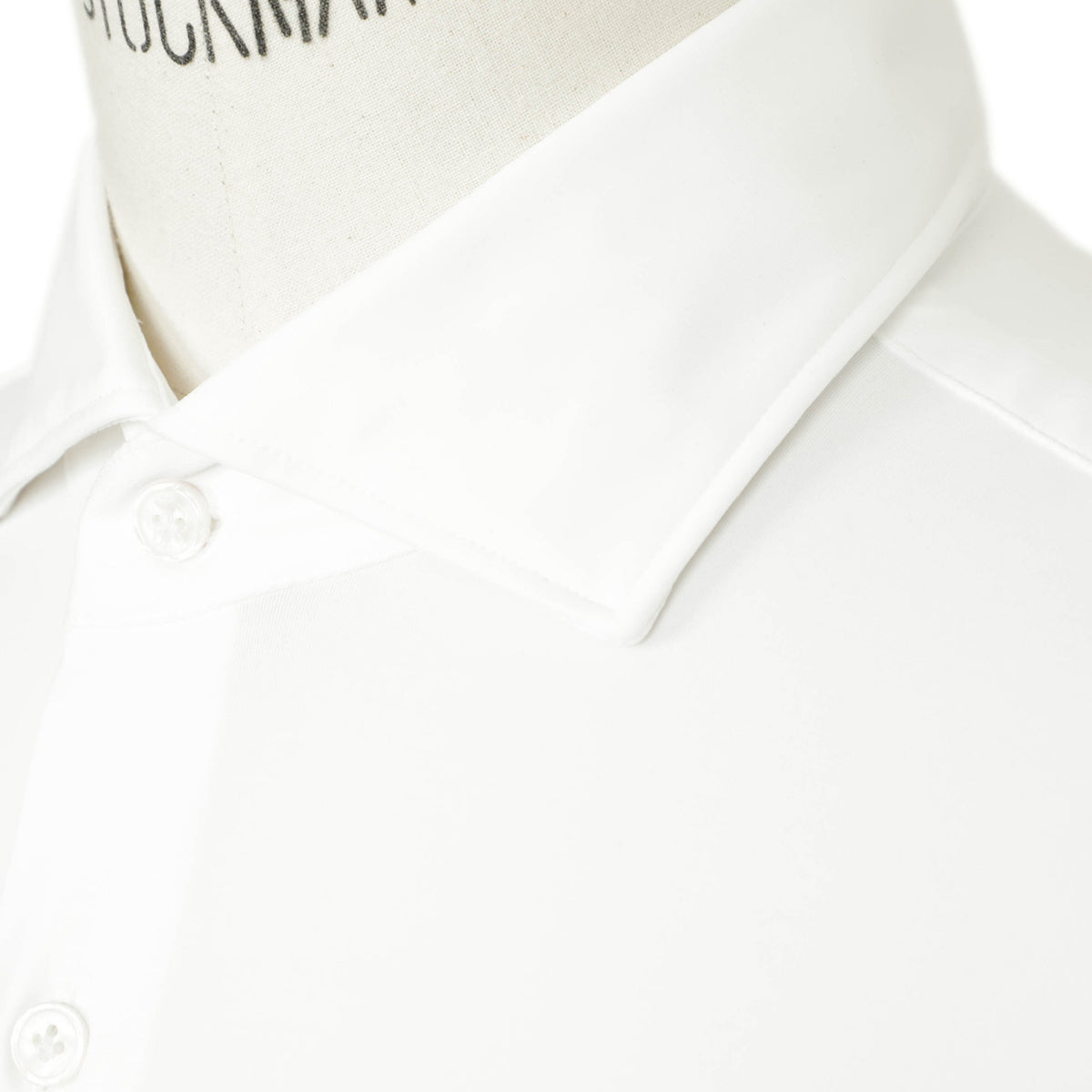 オリアン / ナイロン ストレッチ セミワイドカラー シャツ / ホームケア可能 / Functional Garment / ホワイト