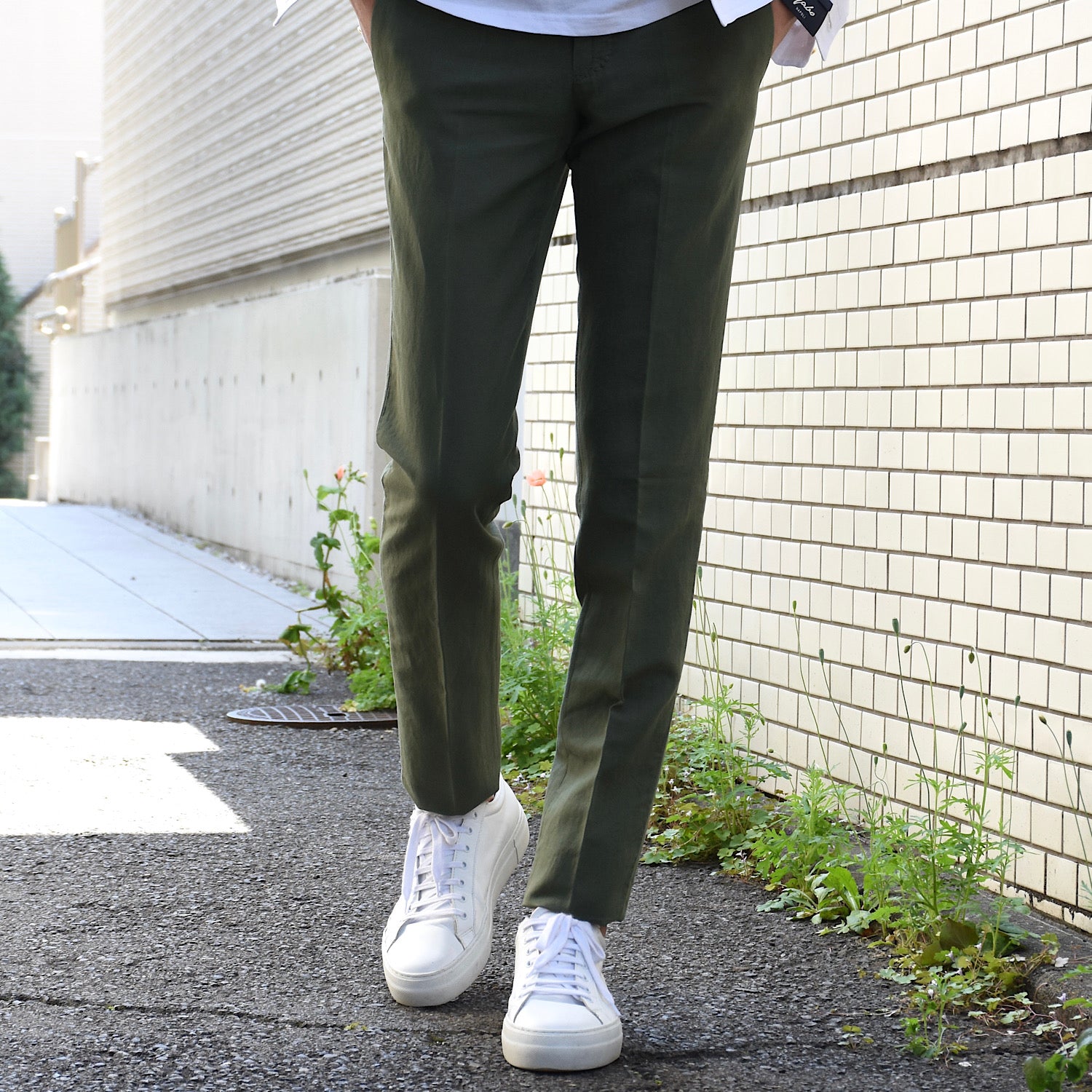インコテックス / CHINOLINO(チノリノ) ノープリーツ パンツ/SLIM FIT/1W0030 9189A
