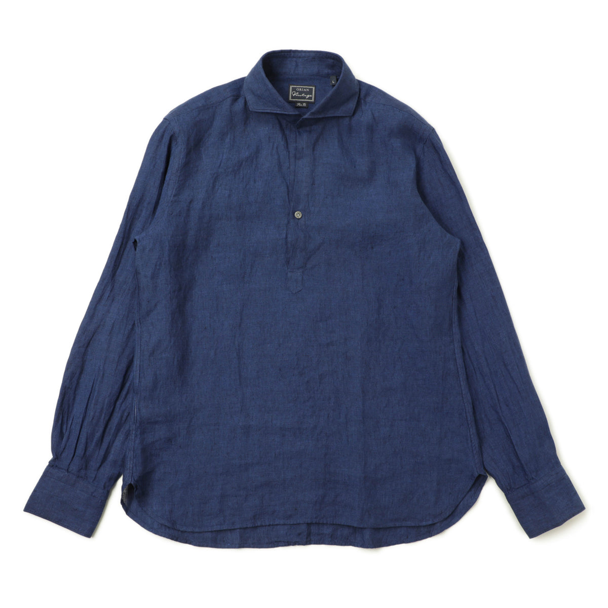 オリアン / リネン プルオーバー ワイドカラー カプリシャツ / Vintage / SLIM FIT / KH30 / 02U441 / ブルー