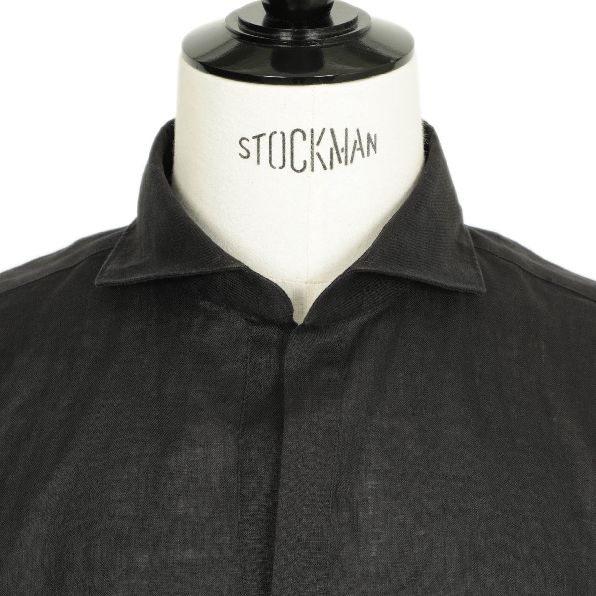 オリアン / リネン プルオーバー ワイドカラー カプリシャツ / Vintage / SLIM FIT / KH30 / 02U441 / ブラック