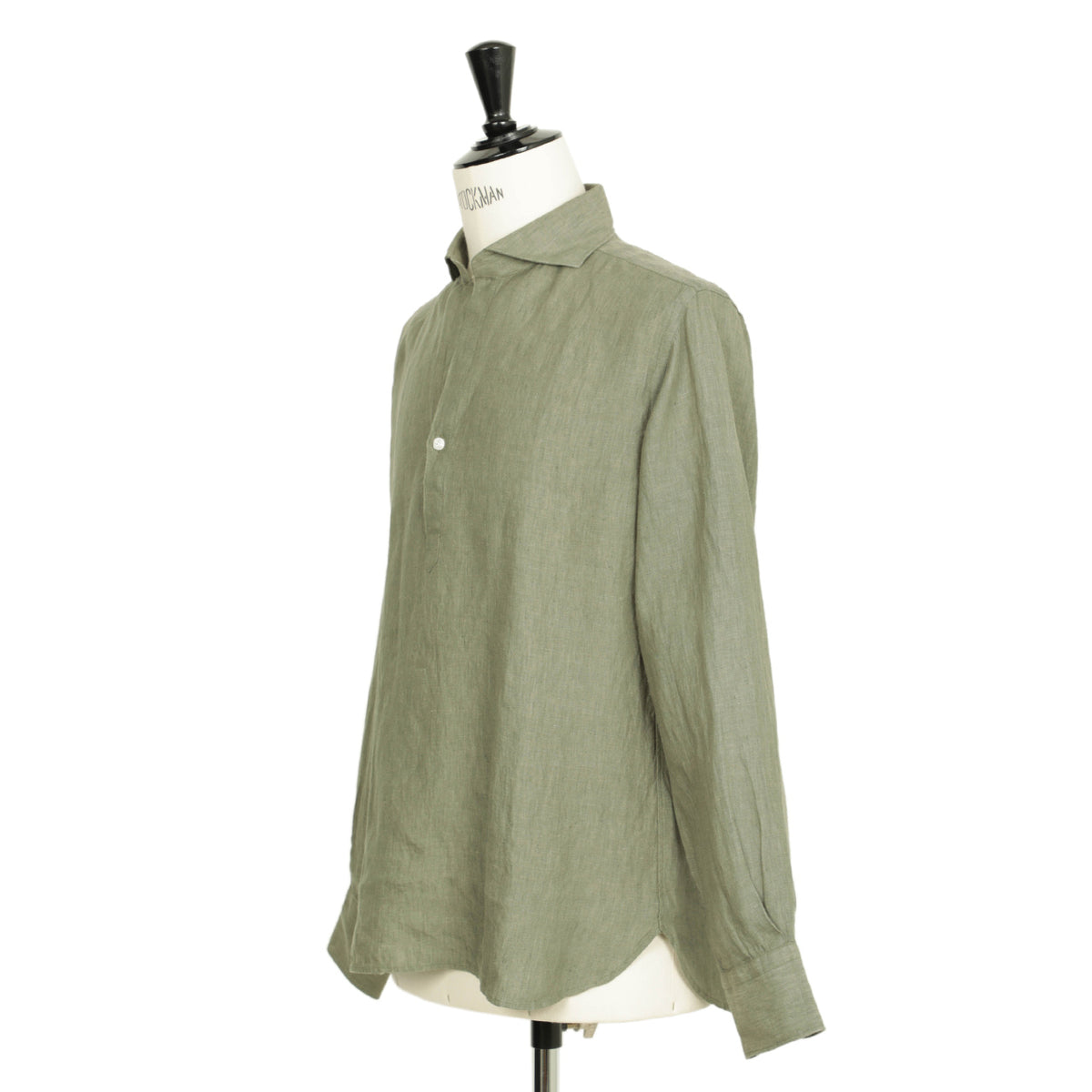 オリアン / リネン プルオーバー ワイドカラー カプリシャツ / Vintage / SLIM FIT / KH30 / 02U441 / カーキ