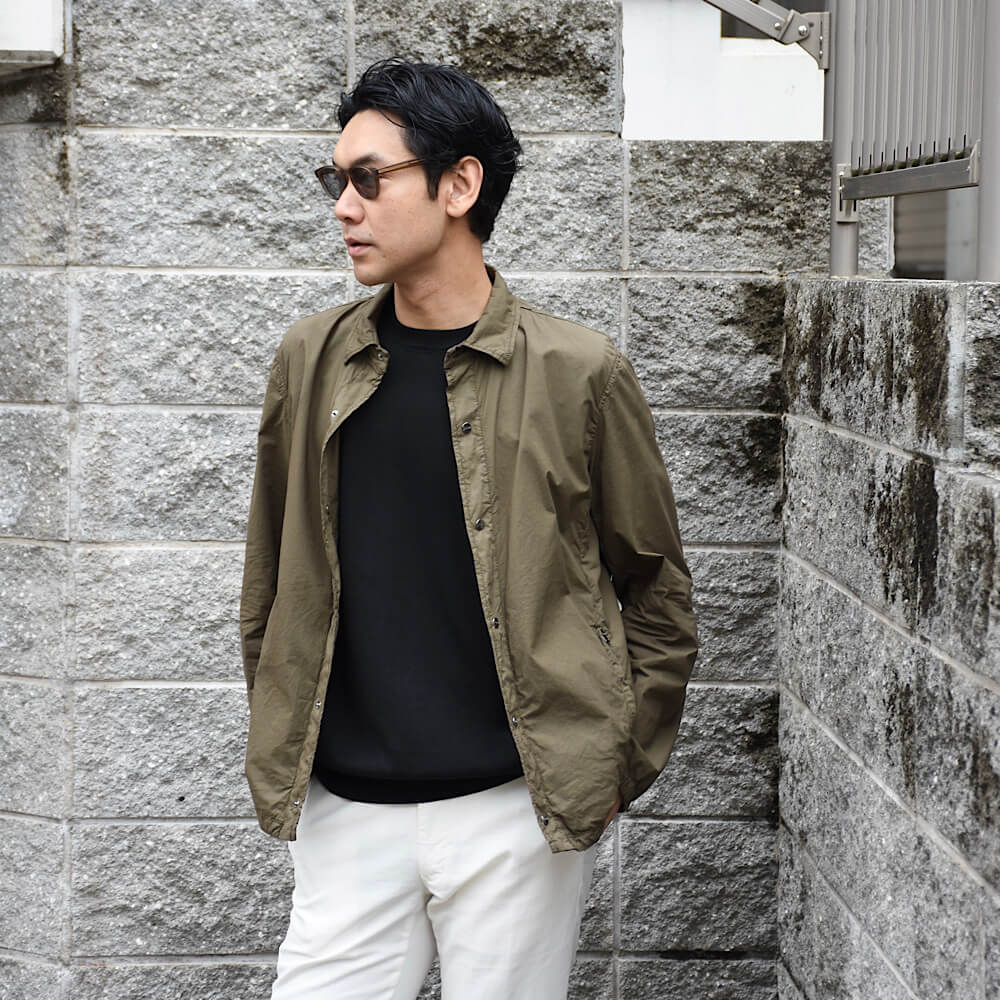 ヘルノ / Dyed Stretch Cotton シャツタイプ ブルゾン/GI000398U 13172