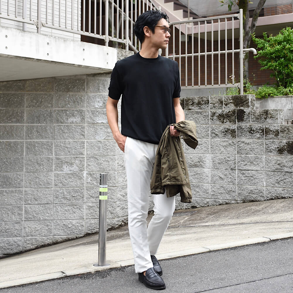 セッテフィーリカシミア / BR別注 クルーネック コットン ニットT/332/1M BR