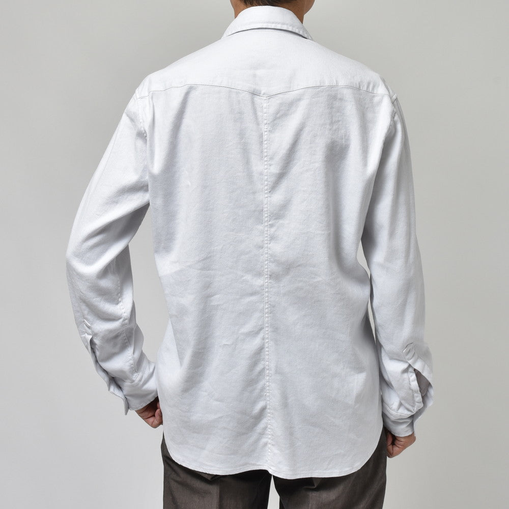 BAGUTTA(バグッタ) ストレッチリネンコットンギャバジンCPOシャツ LIAM LT/12876