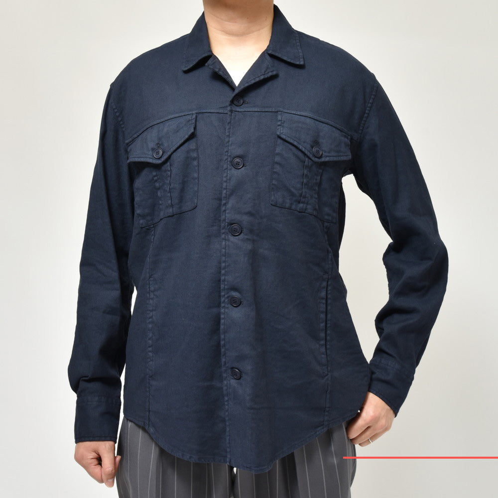 BAGUTTA(バグッタ) ストレッチリネンコットンギャバジンCPOシャツ LIAM LT/12876