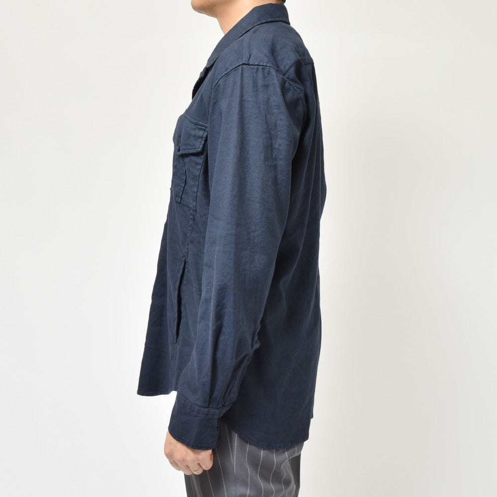 BAGUTTA(バグッタ) ストレッチリネンコットンギャバジンCPOシャツ LIAM LT/12876