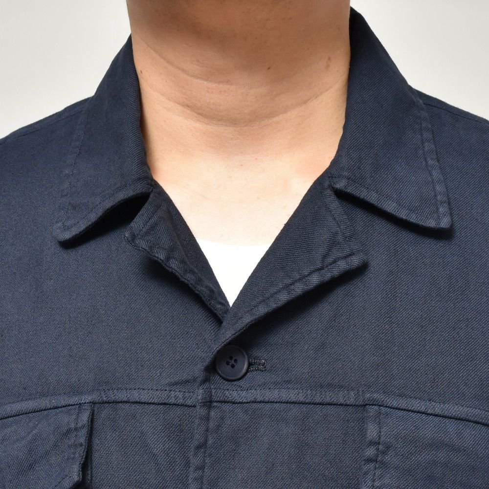 BAGUTTA(バグッタ) ストレッチリネンコットンギャバジンCPOシャツ LIAM LT/12876