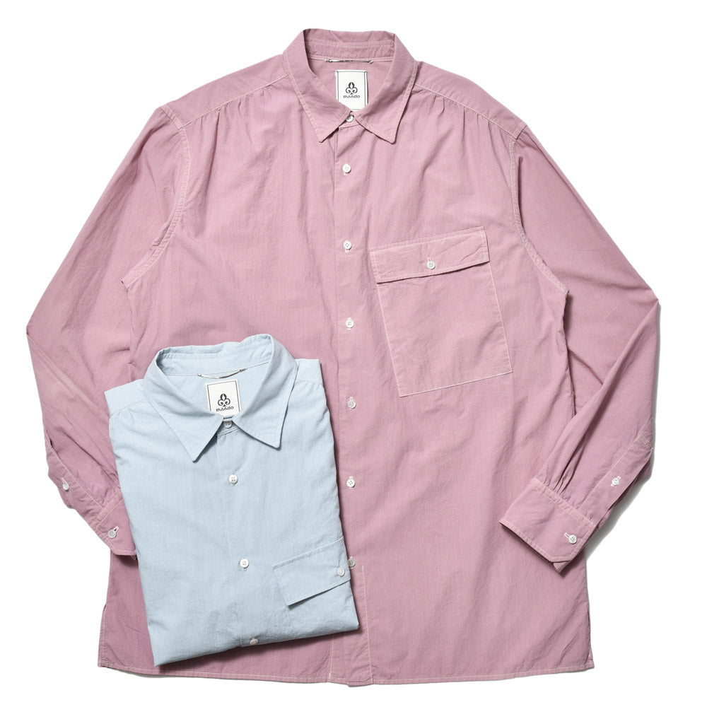 mando(マンド) ガーメントダイコットンシルクシャツ 24195-005