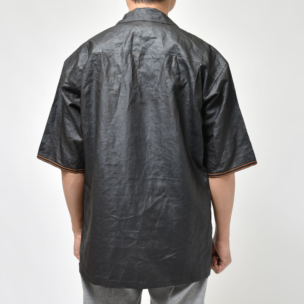mando(マンド) シルク泥染オープンカラーS/Sシャツ 24195-007