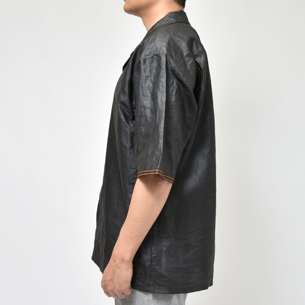 mando(マンド) シルク泥染オープンカラーS/Sシャツ 24195-007