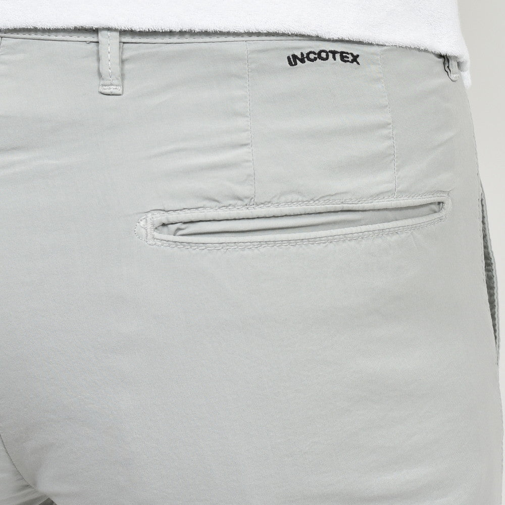 INCOTEX SLACKS(インコテックス スラックス) SLIM FIT ガーメントダイコットンストレッチポプリンテーパードパンツ 17S100-90890/11562