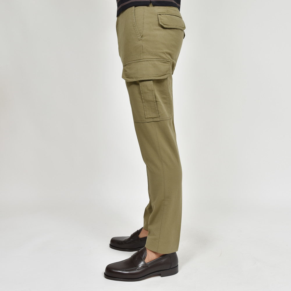INCOTEX SLACKS(インコテックス スラックス) TAPERED FIT ガーメントダイコットンストレッチサマーサテンテーパードカーゴパンツ 10S184-90871/11500