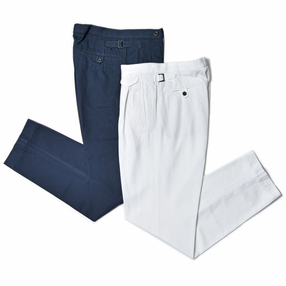 INCOTEX SLACKS(インコテックス スラックス) REGULAR FIT コットンギャバジン2インプリーツサイドアジャスターテーパードパンツ 10S193-60606/11505