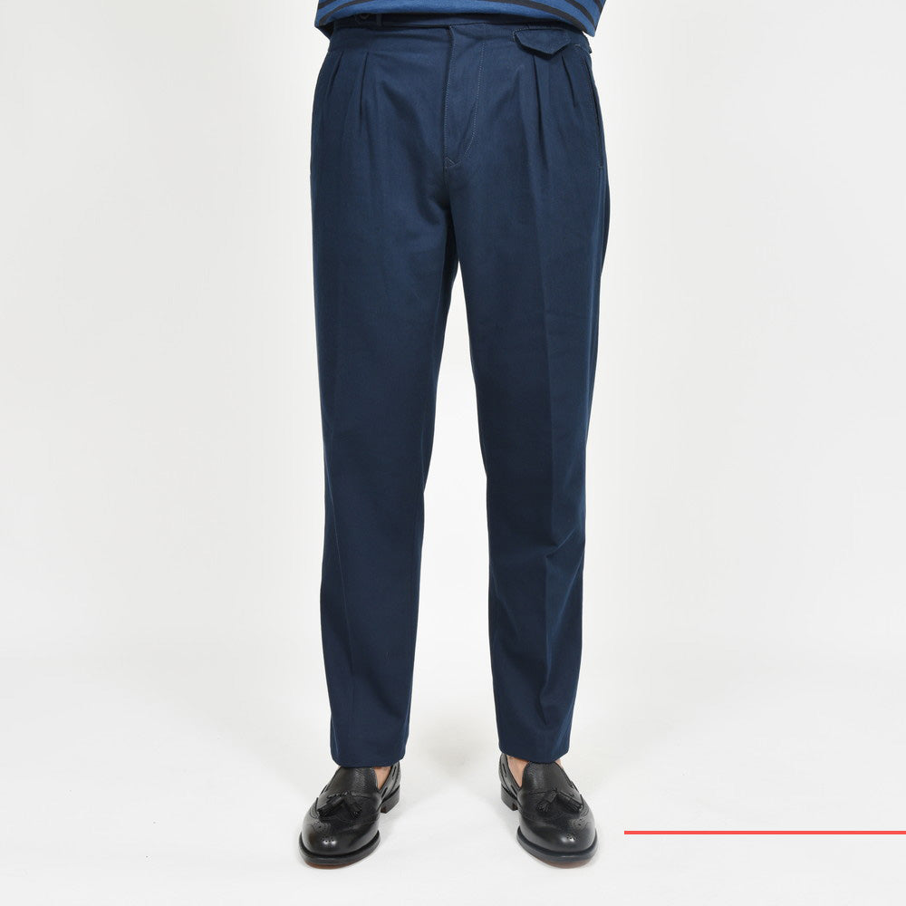 INCOTEX SLACKS(インコテックス スラックス) REGULAR FIT コットンギャバジン2インプリーツサイドアジャスターテーパードパンツ 10S193-60606/11505