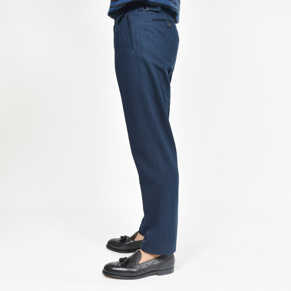 INCOTEX SLACKS(インコテックス スラックス) REGULAR FIT コットンギャバジン2インプリーツサイドアジャスターテーパードパンツ 10S193-60606/11505
