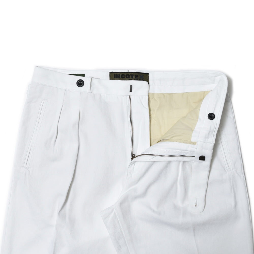 INCOTEX SLACKS(インコテックス スラックス) REGULAR FIT コットンギャバジン2インプリーツサイドアジャスターテーパードパンツ 10S193-60606/11505