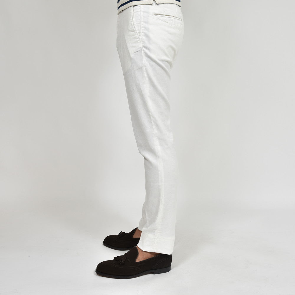 INCOTEX SLACKS(インコテックス スラックス) SLIM FIT ガーメントダイストレッチコットンリネンキャンバステーパードパンツ 17S100-90809/11515