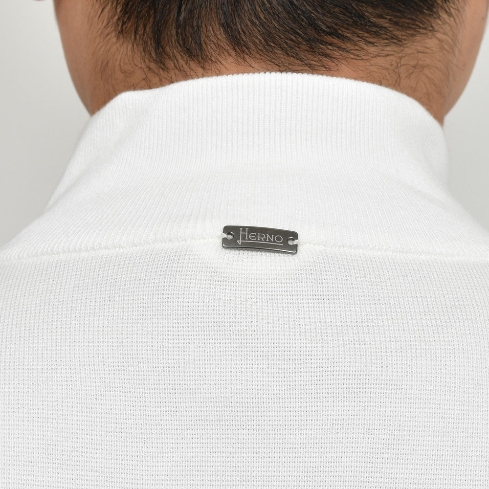 HERNO(ヘルノ) ストレッチナイロン×ワッフルニットハイブリッドブルゾン MC000172U-72054+12582