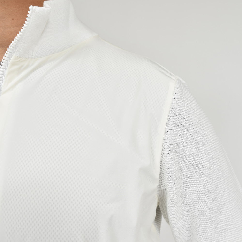 HERNO(ヘルノ) ストレッチナイロン×ワッフルニットハイブリッドブルゾン MC000172U-72054+12582