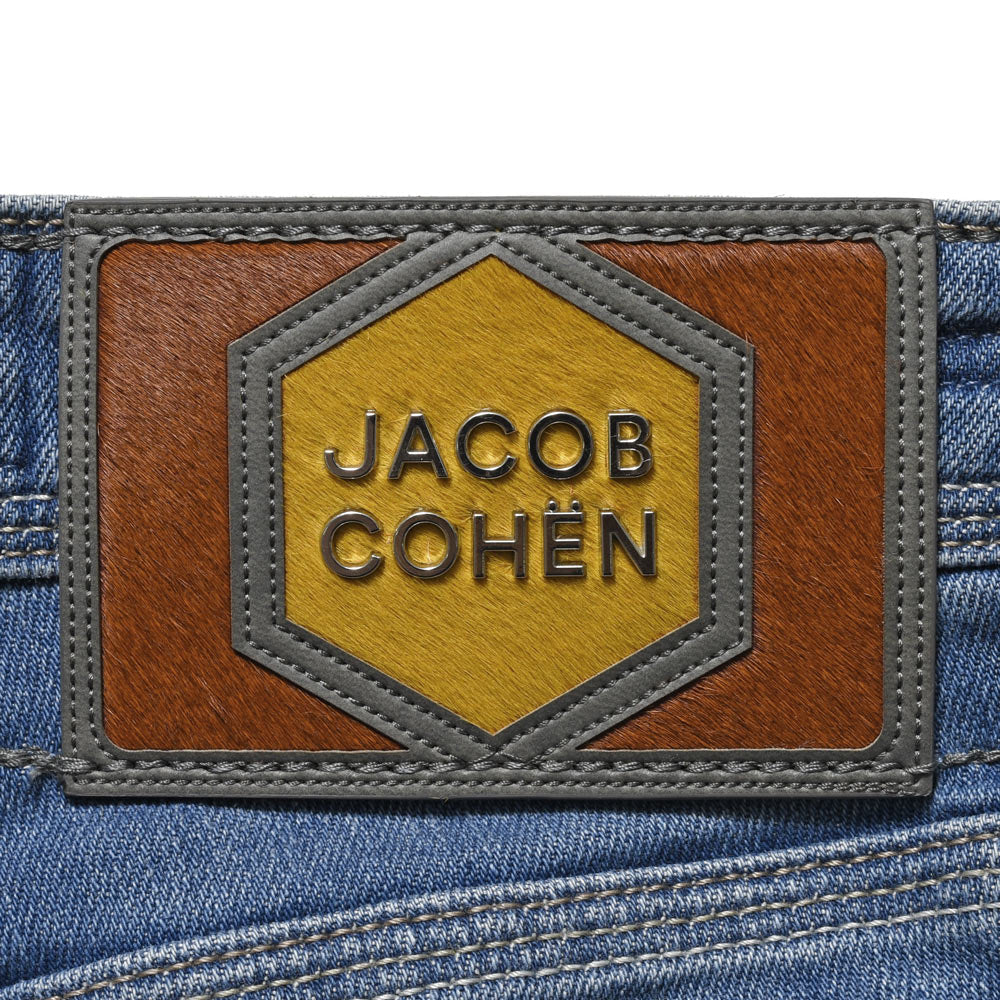 JACOB COHEN(ヤコブコーエン) NICKニック PREMIUM EDITION ウォッシュドコットンストレッチテーパードフィットデニム 226-12643