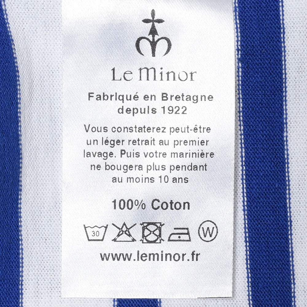 Le Minor(ル ミノア) コットンパネルボーダーL/Sクルーネックカットソー 61928H/D69