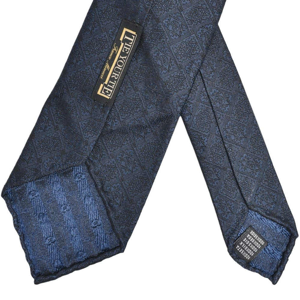 TIE YOUR TIE(タイ ユア タイ) シルクジャガードシャドーエンブレムセッテピエゲタイ 14922