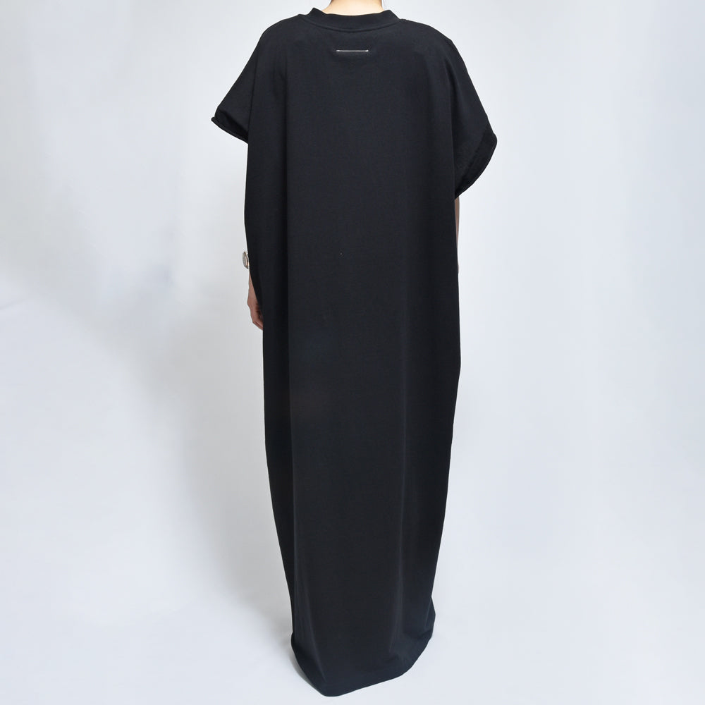 MM6 MAISON MARGIELA(エムエム6 メゾン マルジェラ)<BR>S62DG0024 Vネック ロングワンピース