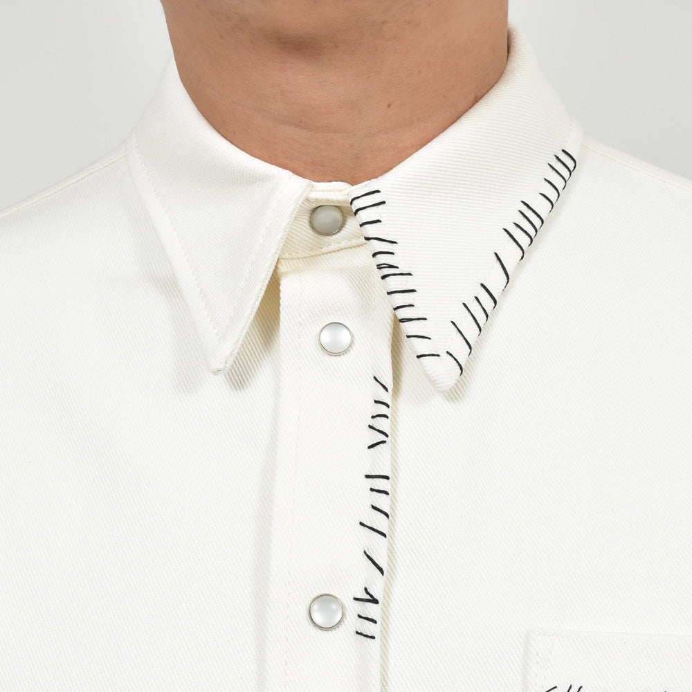 MARNI(マルニ) コットンドリルステッチシャツ CUJU0015S1 TCX17