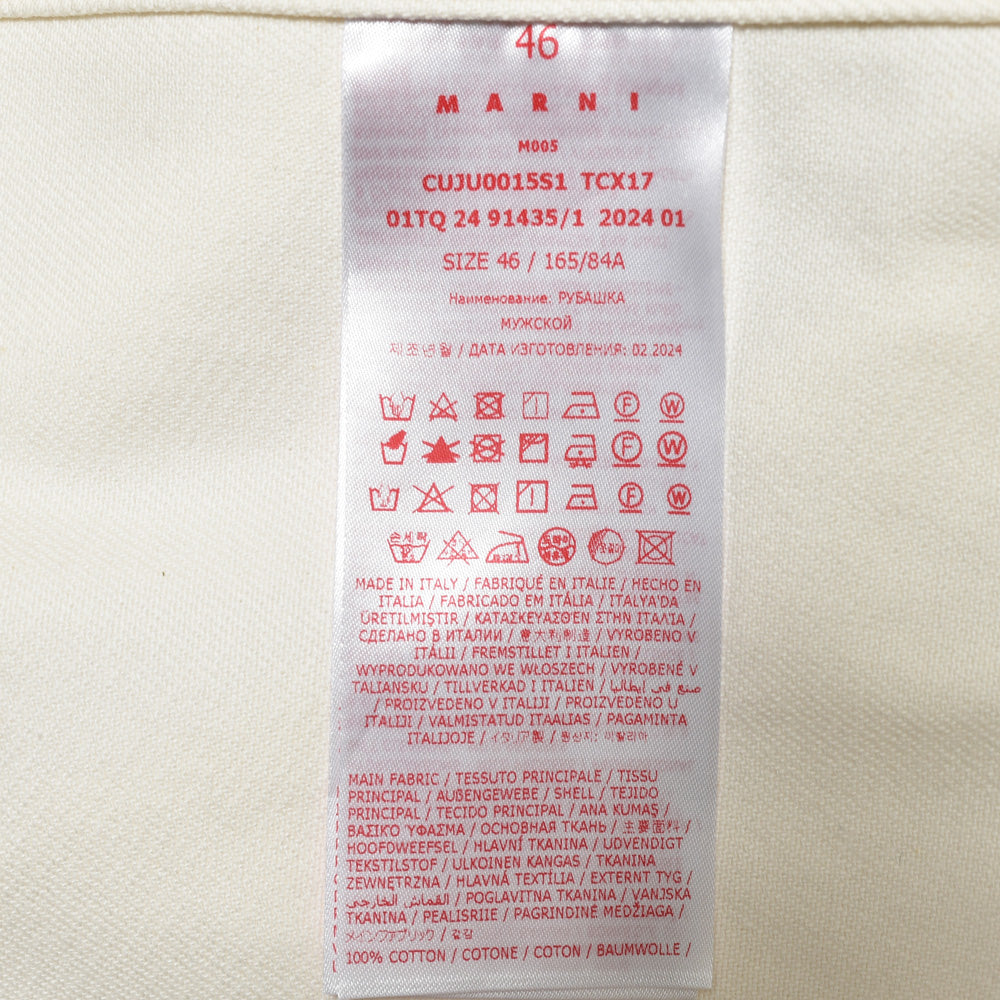 MARNI(マルニ) コットンドリルステッチシャツ CUJU0015S1 TCX17