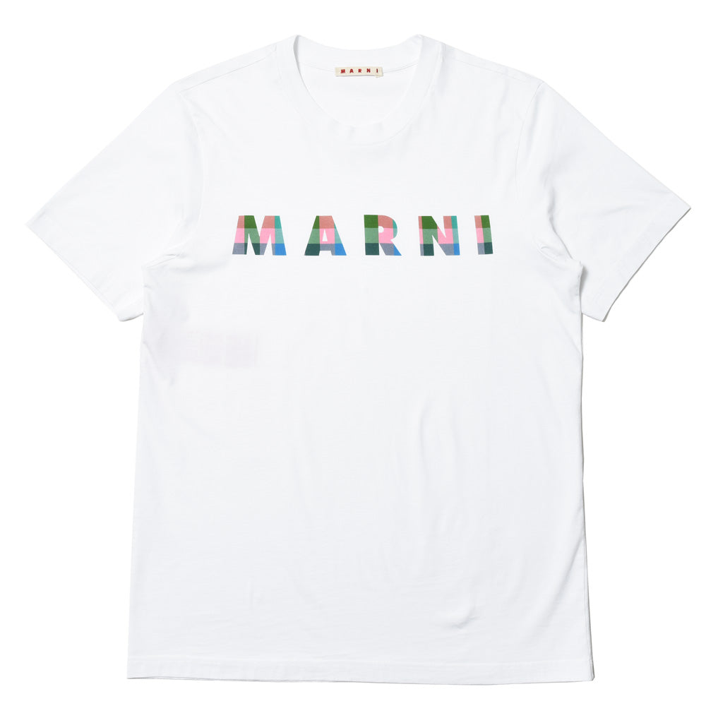 MARNI(マルニ) コットンジャージークルーネックロゴS/Sカットソー HUMU0198PTUSCW61