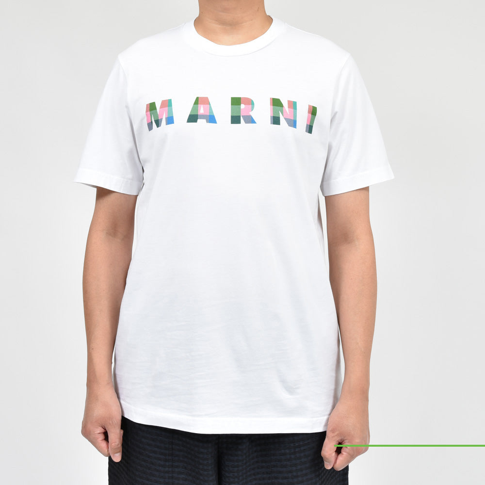 MARNI(マルニ) コットンジャージークルーネックロゴS/Sカットソー HUMU0198PTUSCW61