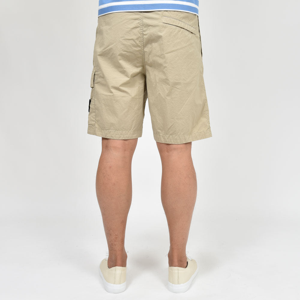 STONE ISLAND(ストーンアイランド) ガーメントダイコットンストレッチシャーリングカーゴショーツ 80-15L-18-03