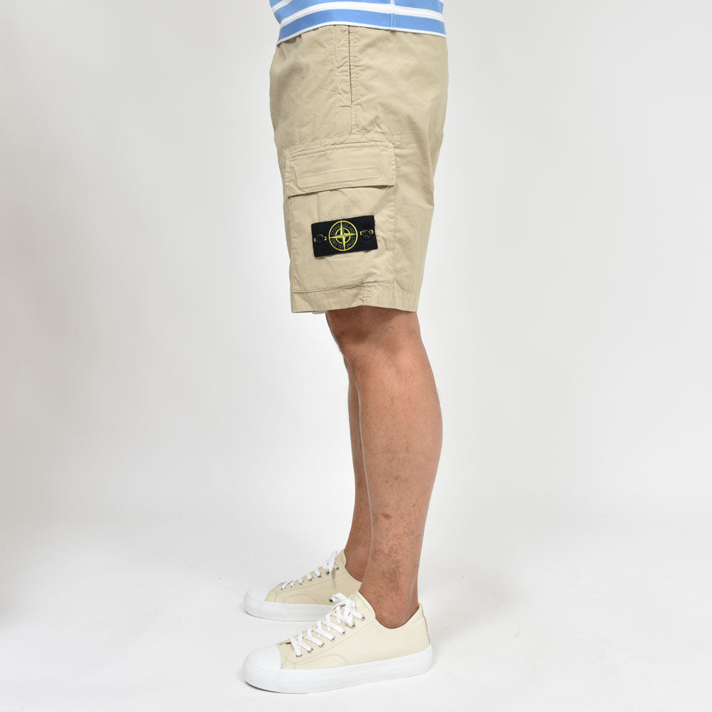 STONE ISLAND(ストーンアイランド) ガーメントダイコットンストレッチシャーリングカーゴショーツ 80-15L-18-03