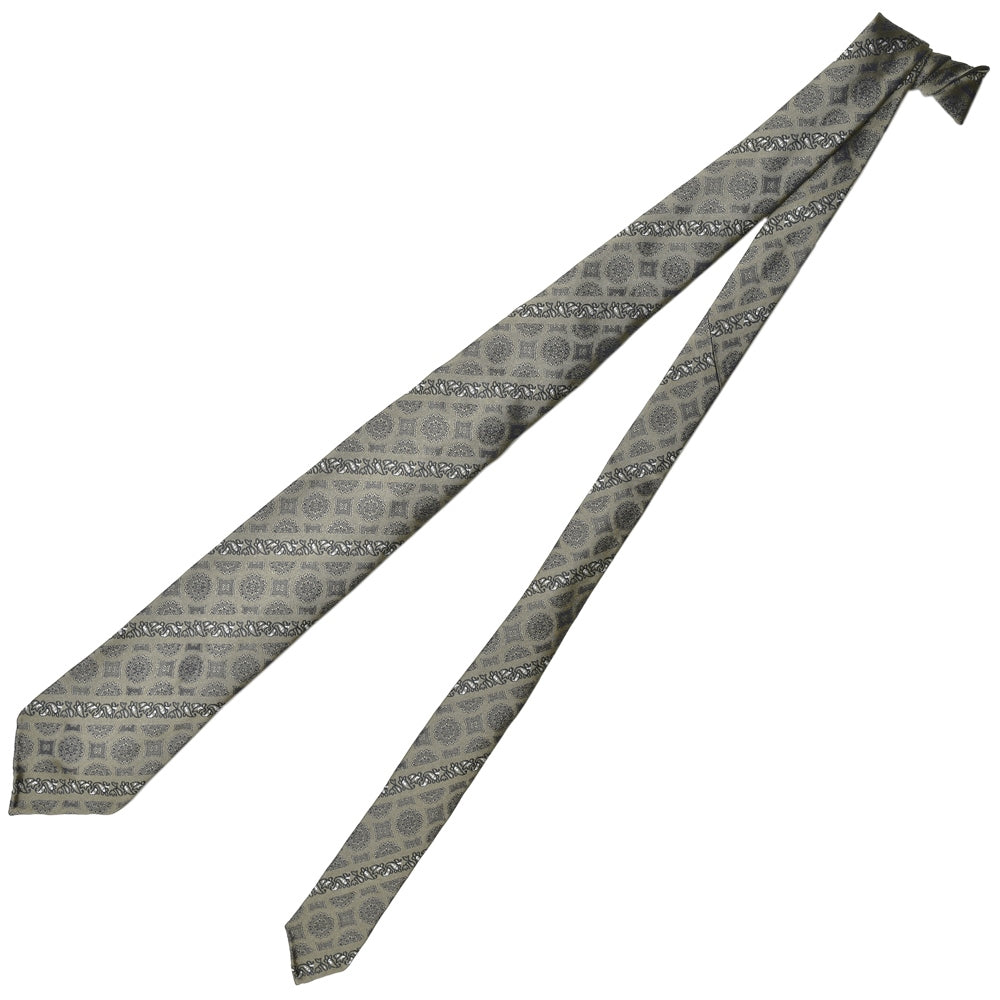TIE YOUR TIE(タイ ユア タイ) シルクジャガードペイズリー×エンブレムストライプセッテピエゲタイ 14935